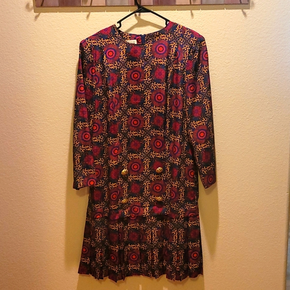 Leslie Faye Dress with pleats